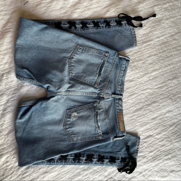 GRLFRND Karolina High Rise Lace Up Jeans 27 - Picture 9 of 10